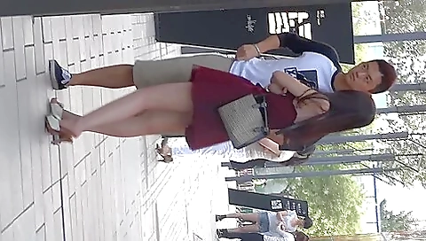 Stunning Asian Babe Caught In Public Wearing Sexy Red Dress & Candid White Mules Stunning Asian Babe Caught In Public Wearing Sexy Red Dress & Candid White Mules