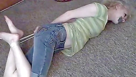 Kitty Hogtied And Tapegagged Kitty Hogtied And Tapegagged