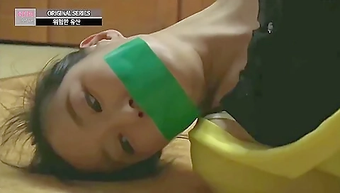 Korean Woman Tape Gagged Korean Woman Tape Gagged