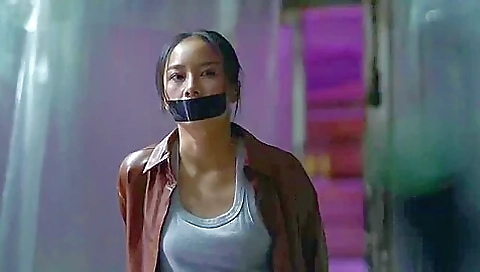 Thai Woman Tape Gagged